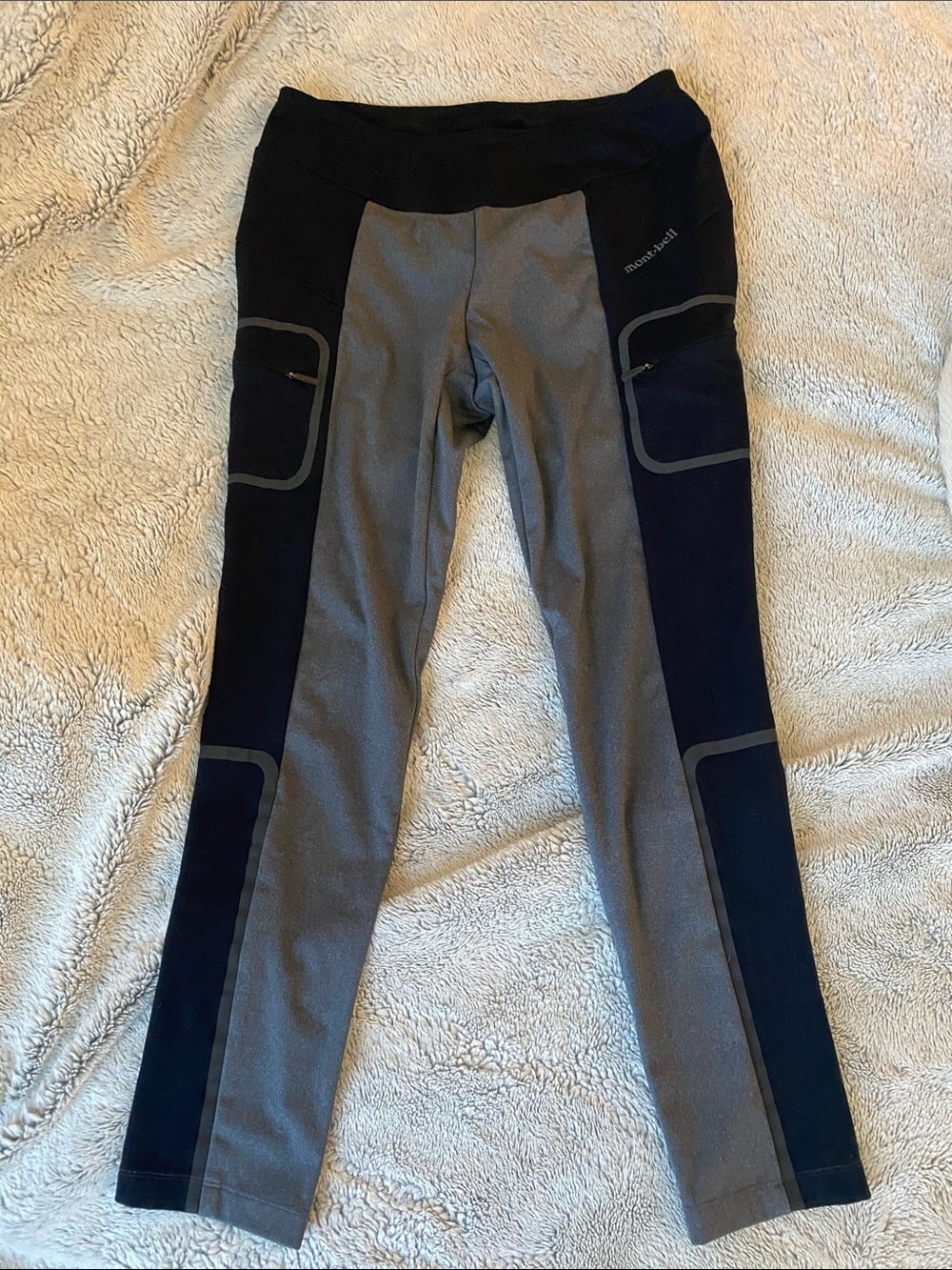 mont-bell Women's Two-Tone Gray & Charcoal Hiking Pants